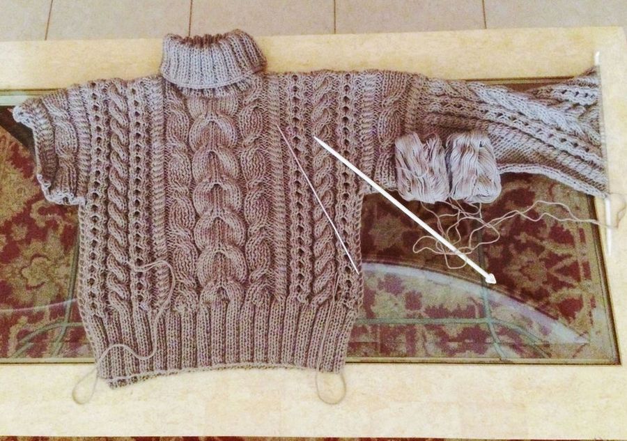  вязанный свитер